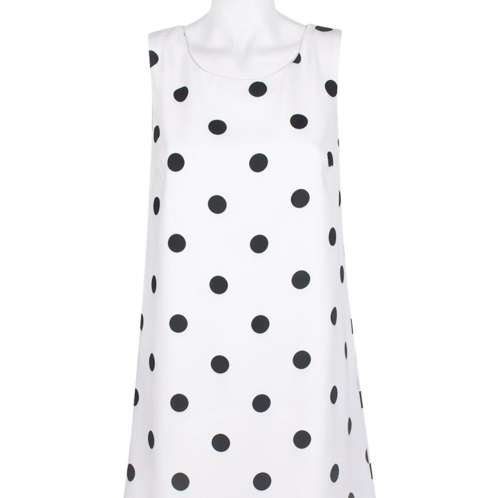 Carre Noir Scoop Neck Sleeveless Dress